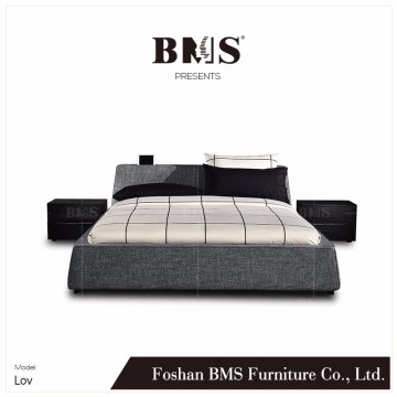 Modular design flat headboard wooden bed models
