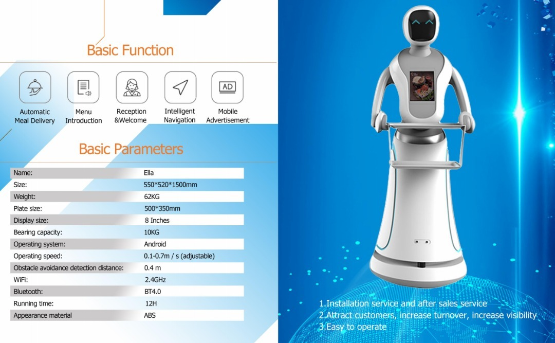 railless waiter robot 