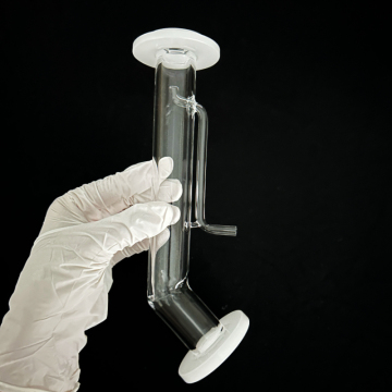 Customized High-Temperature Resistant Frosted Quartz Glass Reactor Nozzle with High-Sealing Performance Quartz Tube