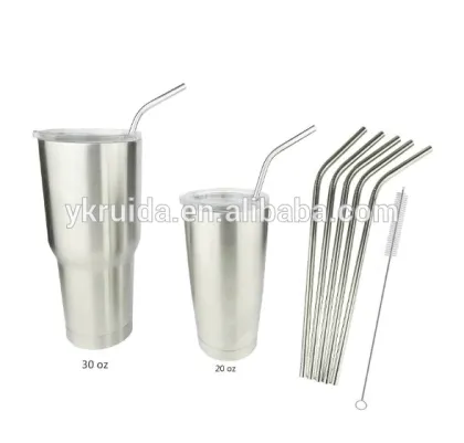 30 oz double wall stainless steel rambler travel tumbler
