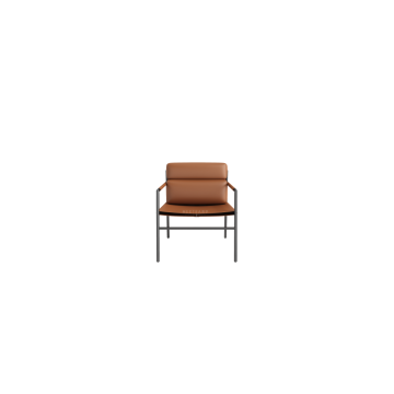 Modern Living Room Genuine Leather Arm Chair