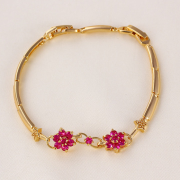 Xuping Flower Jewelry Gold Bracelet