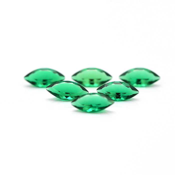 Zambian Lab Grown Emerald Marquise 5x10mm