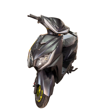 Sleek Dark Gray Electric Scooter with Aerodynamic Design