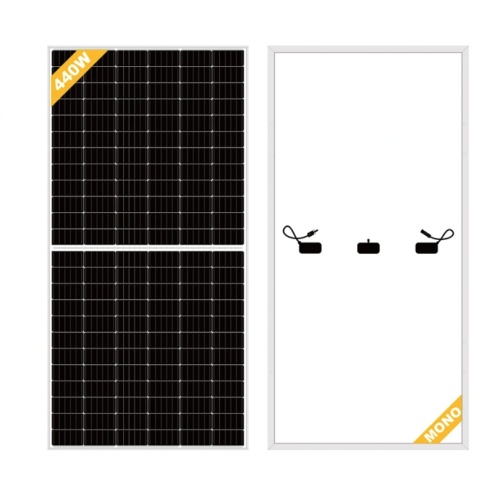 Bifacial 440w mono solar panel 166mm 144cells