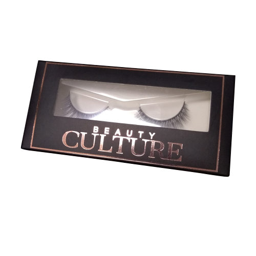 Benutzerdefinierte Fenster Wimpern Box mit Rose Gold Logo