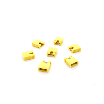 2.54 conector de tapa de cortocircuito amarillo