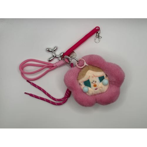 Encantador llavero de felpa Blossom para uso diario