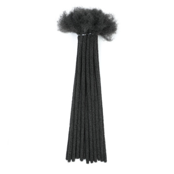 1B-Farbe, synthetisches Dreadlock-Flechthaar mit losem Ende