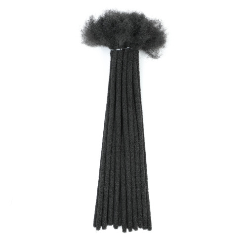 1B-Farbe, synthetisches Dreadlock-Flechthaar mit losem Ende