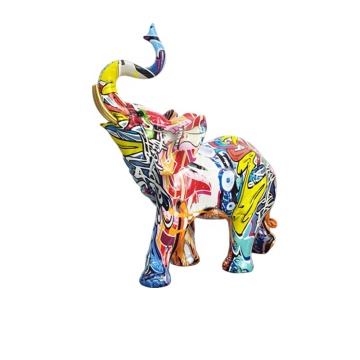 Creative Resin Elephant Standue for Home Decoration