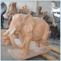 Garden Decor Marble Stone Animal Elephant Statues