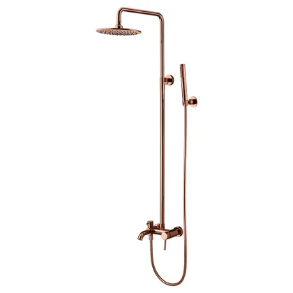 Brushed Nickel Shower Systems With Handheld Shower