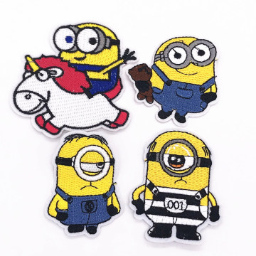 Cartoon Little Yellow Man Patches Iron On Brodery