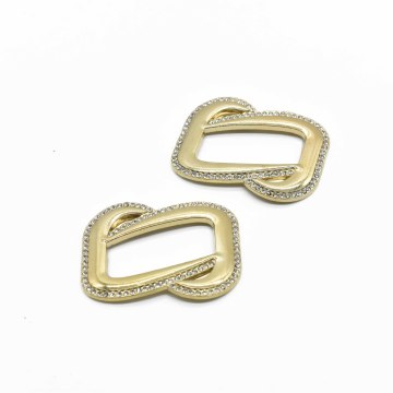 Wholesale Customized Zinc Alloy Metal Shoe Rhinestone Clip Buckles for Women's Boots Accessories