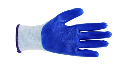 Thirteen Pin Nylon Nitrile Protective Gloves