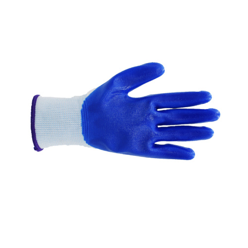 Thirteen Pin Nylon Nitrile Protective Gloves