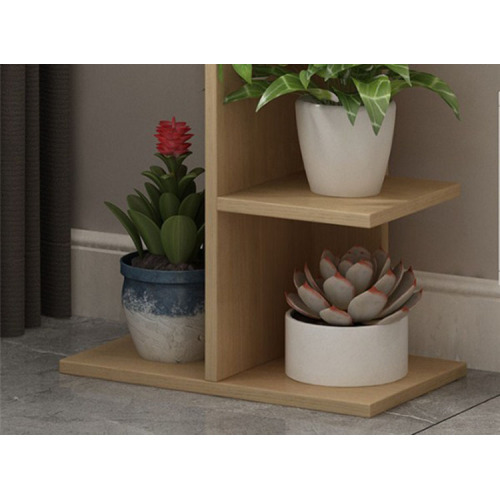 China Customization Flower Display Rack Wood Plant Shelf Manufactory