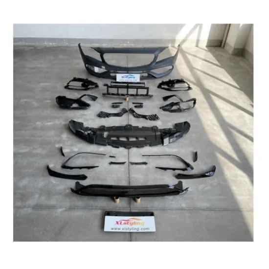 Xlstyling PP Car Bumpers and Bodykit for Mercedes-Benz W117 2016-2018 Upgrade to CLA45 AMG
