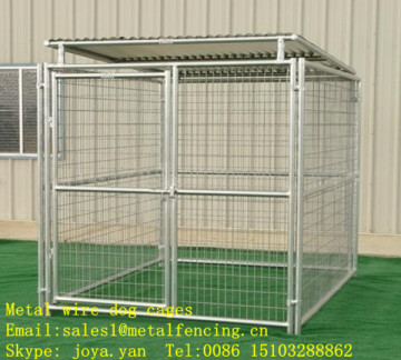 Animal protective cages folded dog cages galvanized dog cages metal wire dog cages
