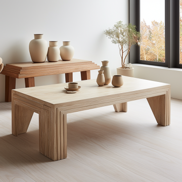 Mrs. Woods' Luxury Oak Wooden Minimalist Multifunction Coffee Tables: A Touch of Elegance for Your Living Room