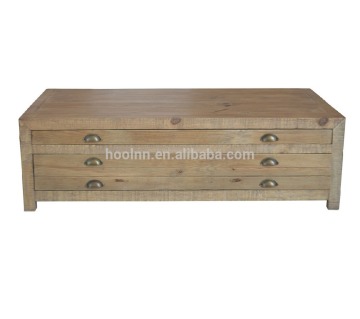 Printmaker Coffee Table Reproduction Furniture Recyled Wood Table