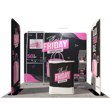 Customizable Quick Show Aluminum Exhibition Booth Stand for 10x10 Indoor Trade Shows and Advertising Displays