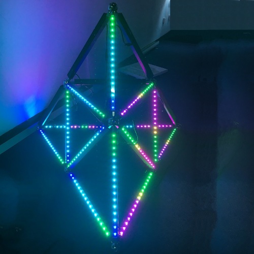 Cahaya DMX RGB Pixel Linear Bar Muzik Aktif