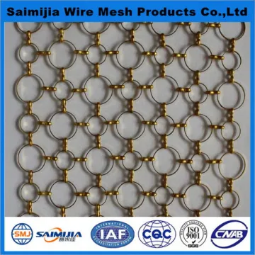 Top level Crazy Selling metal ring mesh curtain