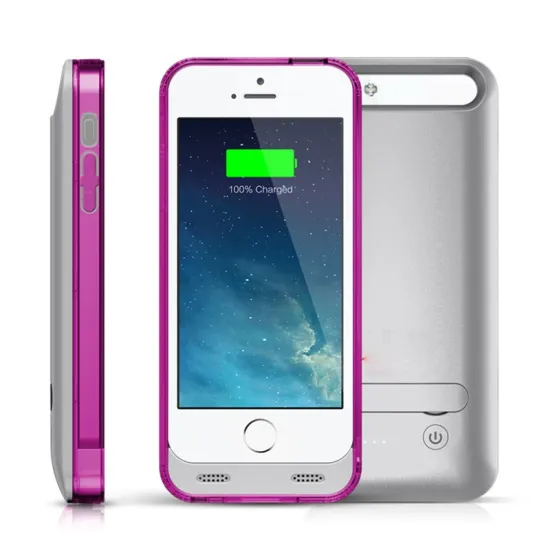 External Rechargeable Backup Extended Battery Charger Fully Protective Case Cover For Apple iPhone5/5s