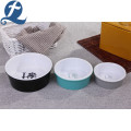 Custom Printed Footprint Design Feeder Round Pet Bowls