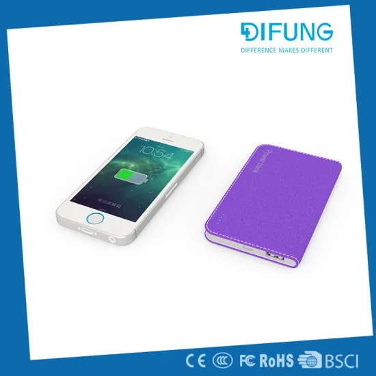 Alibaba top polymer 4000 mah power bank credit card shell size power bank without cable power