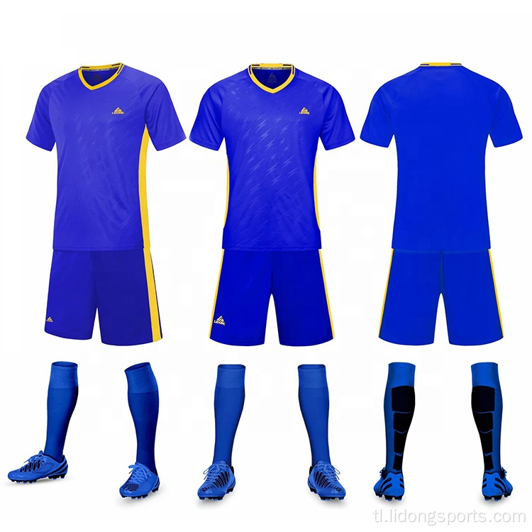 Pakyawan pasadyang football sportswear soccer team uniporme