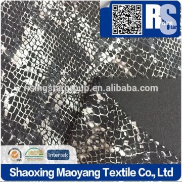 Risingstar China Factory High Quality snakeskin foil scuba fabric