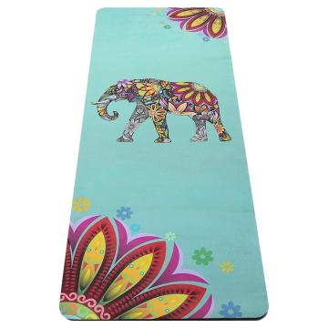 Washable Anti-Slip Microfiber Suede Yoga Mat with Natural Tree Rubber