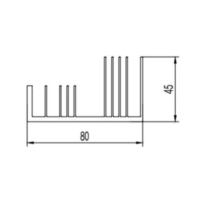 Phone radiator aluminum profile extrusion molds