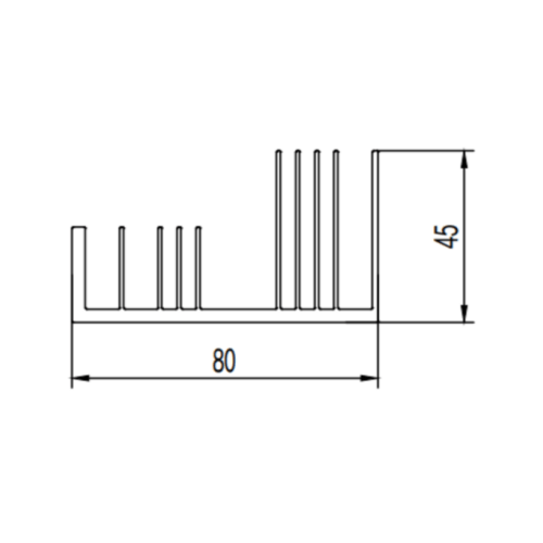 Phone radiator aluminum profile extrusion molds