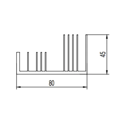Phone radiator aluminum profile extrusion molds