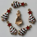 Cena hurtowa 11*20MM Rhinestone Choinki Wisiorki Xmas Holiday Charms Kolczyki Tworzenia Biżuterii