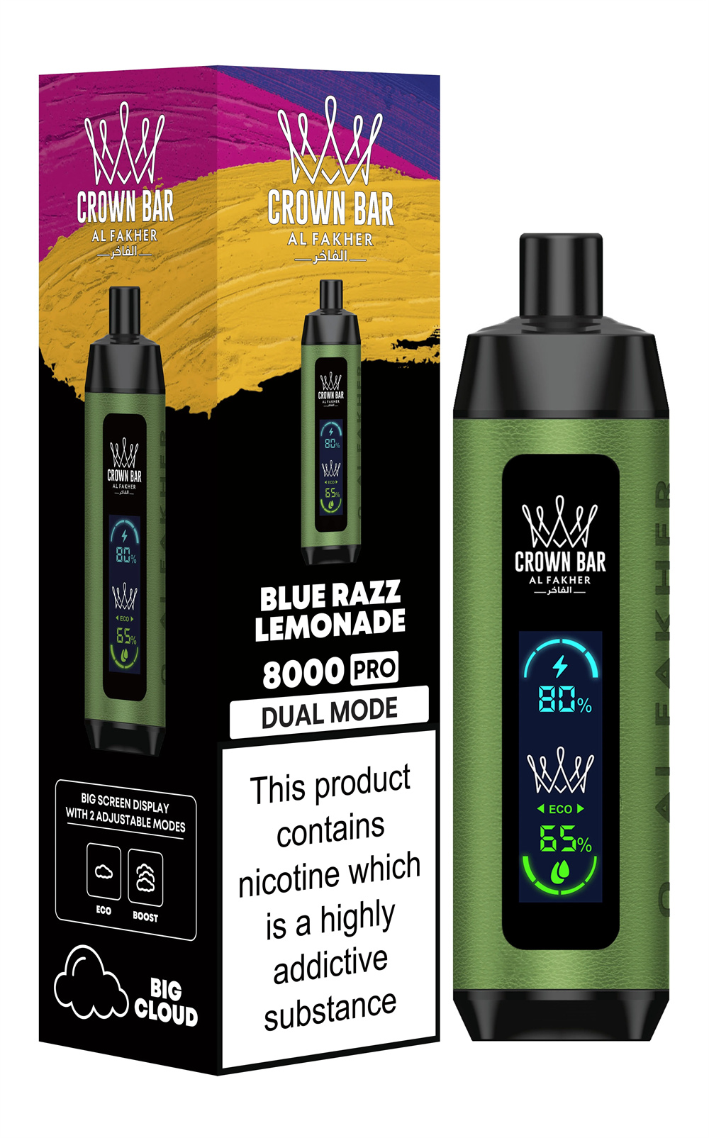 Al Fakher 8000 Pro Dual Mode Full Screen