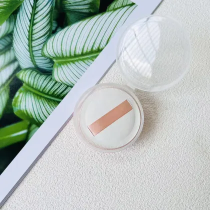 OEM Round Triangle Flocking Makeup Loose Powder Puff Applicator