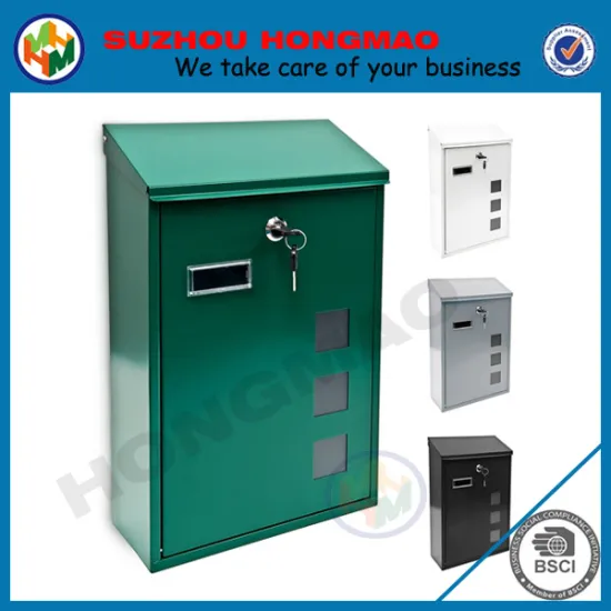 Galvanized steel postbox on promotion