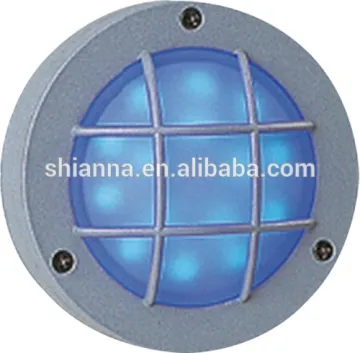 small circular outdoor LED wall recessed light