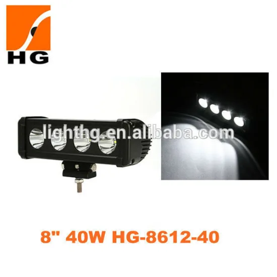 Led Light Bar 40W Light Bar Waterproof IP67 Car 8" Led Light Bar for jeep wrangler HG-8612-40