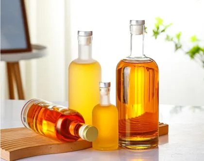Clear Glass Bottles for Wine Drinks Beer Soda