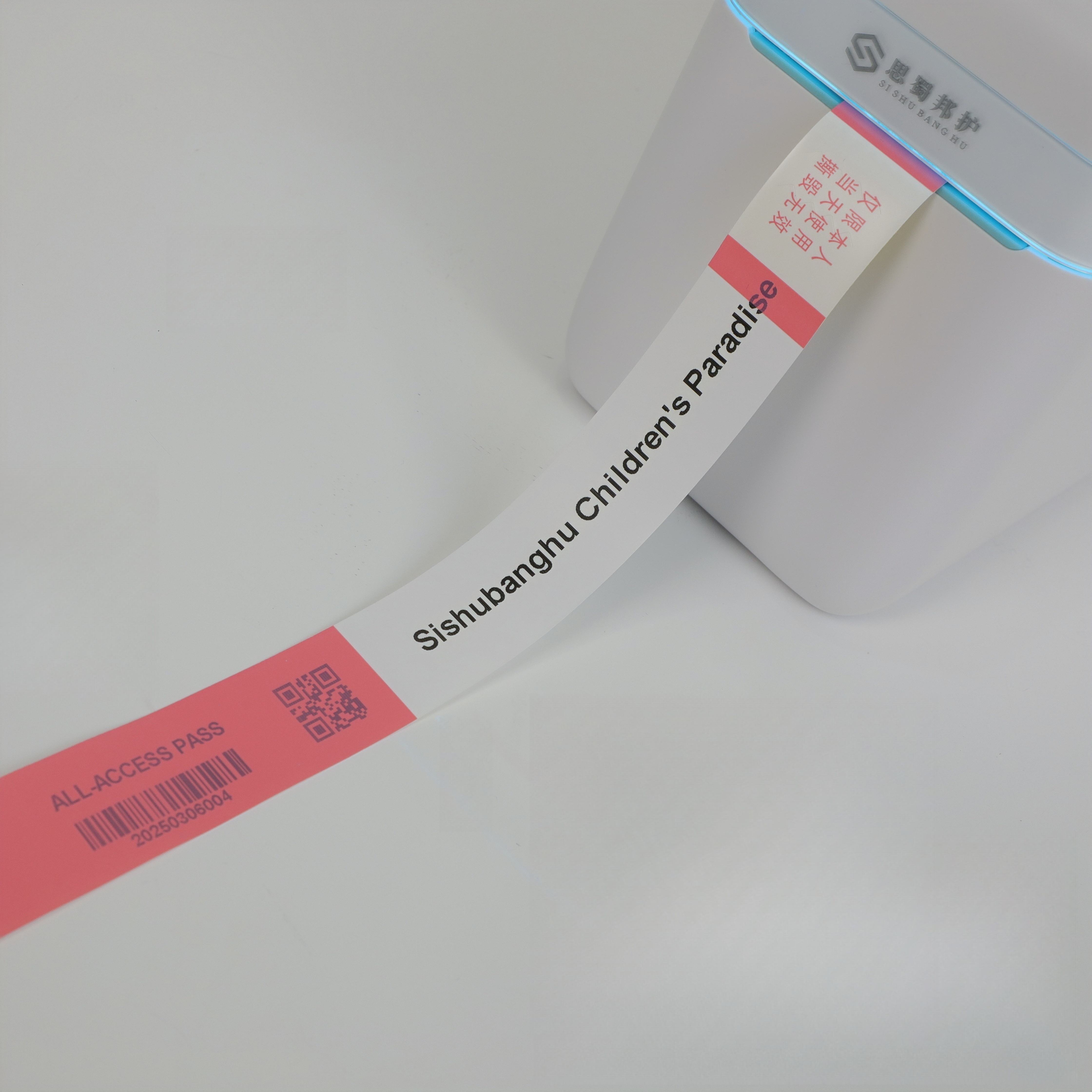 wrist band printer