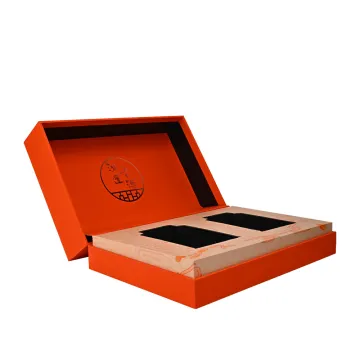Hot stamping book-shaped flip-top packaging box