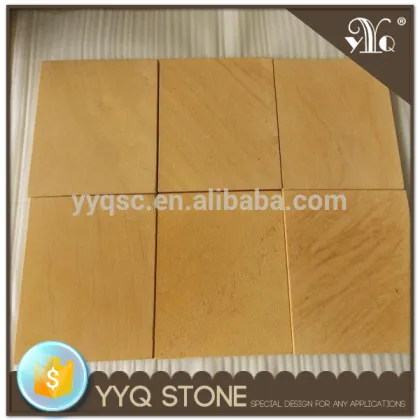 Golden yellow sand stone tile sand stone wall cladding