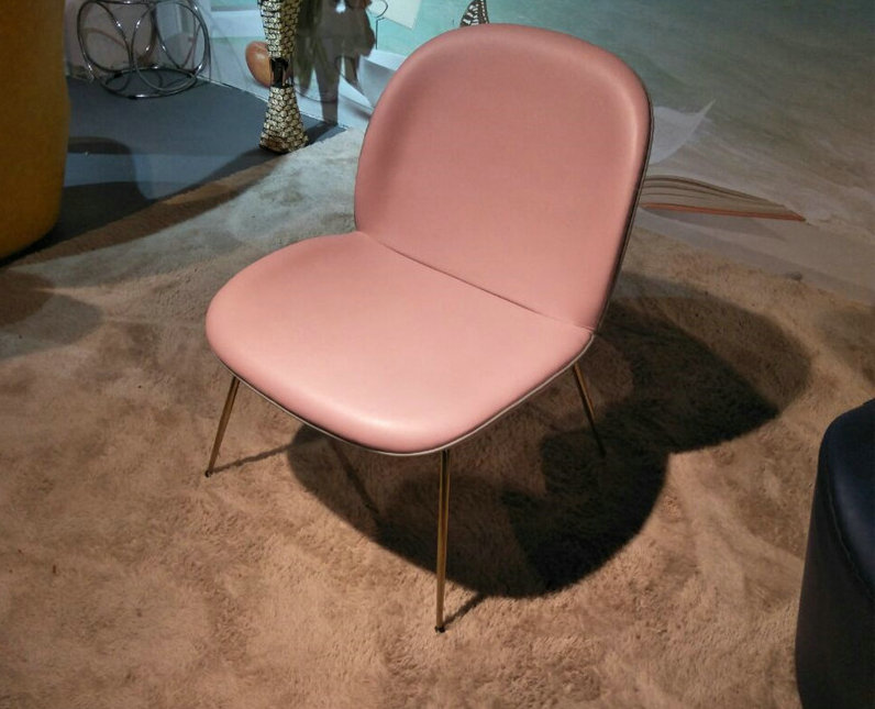 Fully Upholstered replica Gubi Beetle Lounge Chair