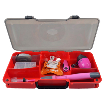 Newbility Telescopic Fishing Kit: 1.2m Fiberglass Rod & Reel Combo with Tackle Box for Kids